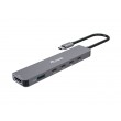 Equip USB-C 6 in 1 Multifunctional Adapter, HDMI 4K/30Hz, USB-C x 4 , USB-A x 1, 5Gbps, 100W USB PD