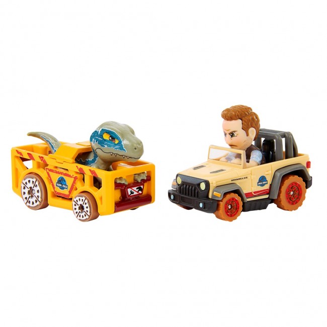 Hot Wheels Racer Verse RacerVerse Jurassic World Blue s Raptor Rush Track Set with 2 Toy Die-Cast Vehicles Hot Wheels Racer Verse RacerVerse Jurassic World Blue s Raptor Rush Track Set with 2 Toy Die-Cast Vehicles