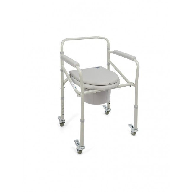 TIMAGO TGR-R KT 023C Toilet chair on wheels folding portable toilet for seniors