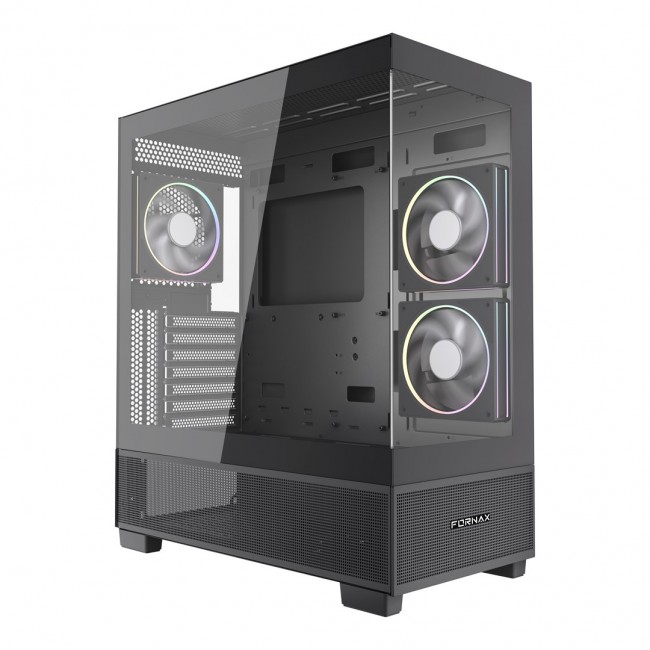 Gembird Gaming case Fornax X550 aquarium type, ATX, 2x USB 3.2 + 1x USB type-C, black Gembird Gaming case Fornax X550 aquarium type, ATX, 2x USB 3.2 + 1x USB type-C, black