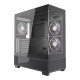 Gembird Gaming case Fornax X550 aquarium type, ATX, 2x USB 3.2 + 1x USB type-C, black Gembird Gaming case Fornax X550 aquarium type, ATX, 2x USB 3.2 + 1x USB type-C, black