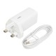 iBOX C-65 White, GaN 65W universal charger UK plug iBOX C-65 White, GaN 65W universal charger UK plug
