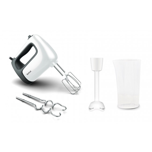 Tefal Prep'Mix+ HT4611 Hand mixer 500 W White Tefal Prep'Mix+ HT4611 Hand mixer 500 W White