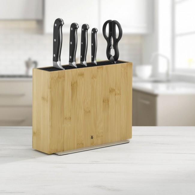 WMF FlexTec Compact bamboe 1893874500 Flex rods knife block Bamboo, Stainless steel Wood WMF FlexTec Compact bamboe 1893874500 Flex rods knife block Bamboo, Stainless steel Wood
