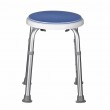 Round aluminium shower stool