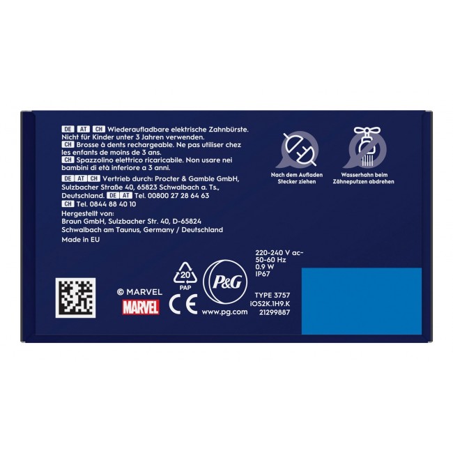 Oral-B iO Kids Spiderman Child Rotating toothbrush Black