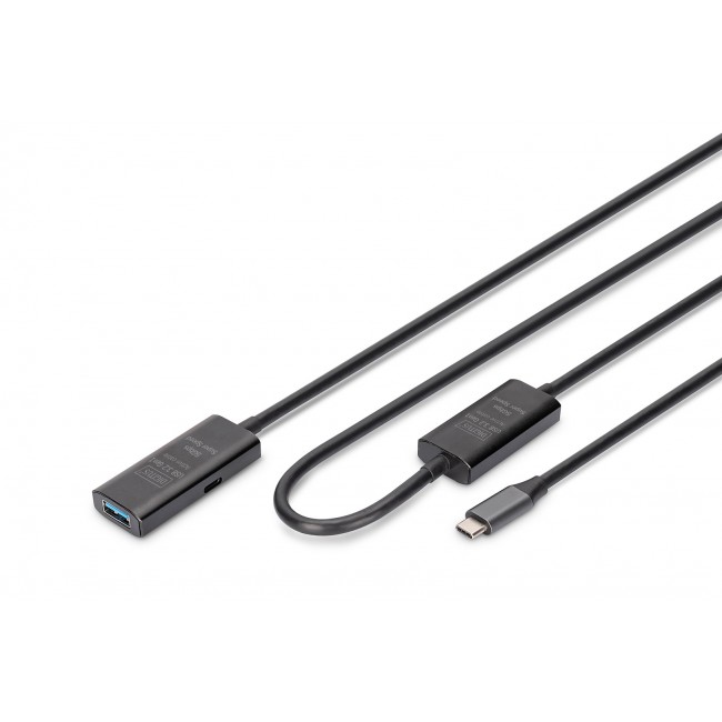 Digitus Active USB 3.2 Gen1 5G extension cable, USB-C - USB-A, 10m