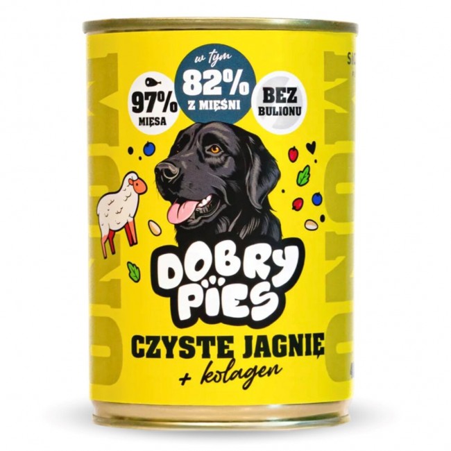 DOBRY PIES Mono Pure Lamb + Collagen wet dog food 400g