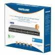 Intellinet 54-Port L3 Fully Managed PoE+ Switch with 48 Gigabit Ethernet Ports and 6 SFP+ Uplinks Intellinet 54-Port L3 Fully Managed PoE+ Switch with 48 Gigabit Ethernet Ports and 6 SFP+ Uplinks