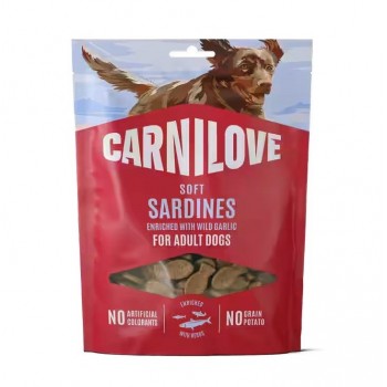 CARNILOVE Soft Sardines enriched with wild garlic - dog treat - 200g