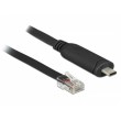 DeLOCK 63912 serial cable Black 2 m USB Type-C RJ45