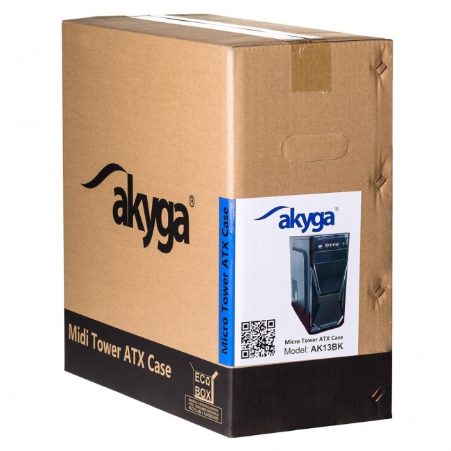 Akyga AK13BK computer case Micro Tower Black Akyga AK13BK computer case Micro Tower Black
