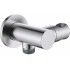 Round angled connector with handset holder