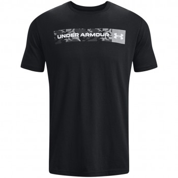 Under Armour Camo Chest Stripe SS Men's T-Shirt Black 1376830 001 M