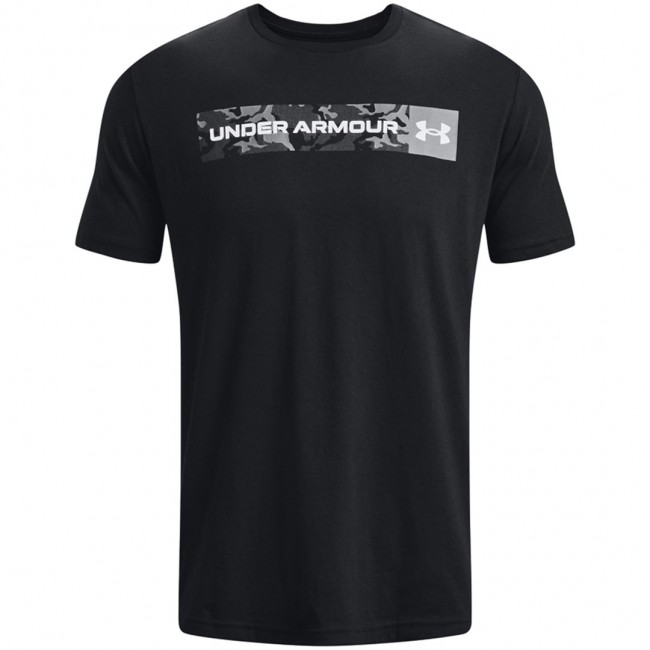 Under Armour Camo Chest Stripe SS Men's T-Shirt Black 1376830 001 M
