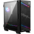 MSI MPG VELOX 100P AIRFLOW Mid Tower Gaming Computer Case 'Black, 3x 120mm Fan + 1x 120mm ARGB Fan, ARGB light strip, USB Type-C, 1x Tempered Glass, Center, E-ATX, ATX, mATX, mini-ITX'