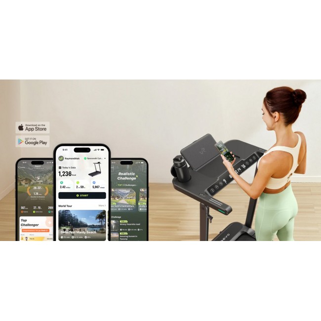 Treadmill with built-in work and exercise desk UREVO Foldi 3S Treadmill with built-in work and exercise desk UREVO Foldi 3S