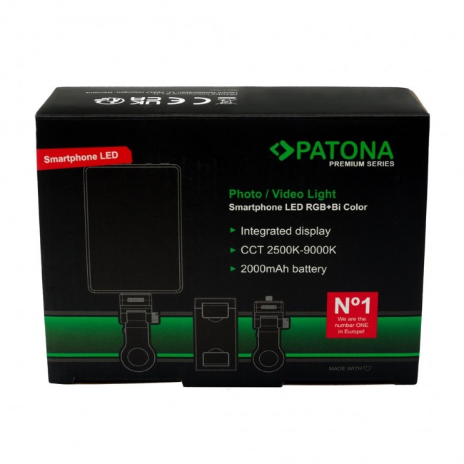 PATONA Premium LED light RGB/Bi-Color for smartphones
