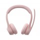 Logitech 981-001412 headphones/headset Wireless Head-band Office/Call center Bluetooth Rose