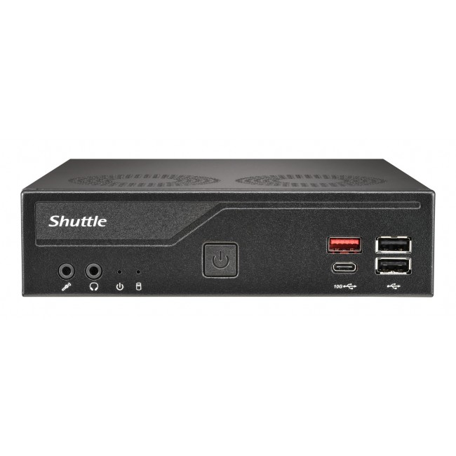 Shuttle Slim PC DH810 , S1851, 1x HDMI (2.1), 1x DP, 1x USB-C (DP), 1x 2.5 Shuttle Slim PC DH810 , S1851, 1x HDMI (2.1), 1x DP, 1x USB-C (DP), 1x 2.5