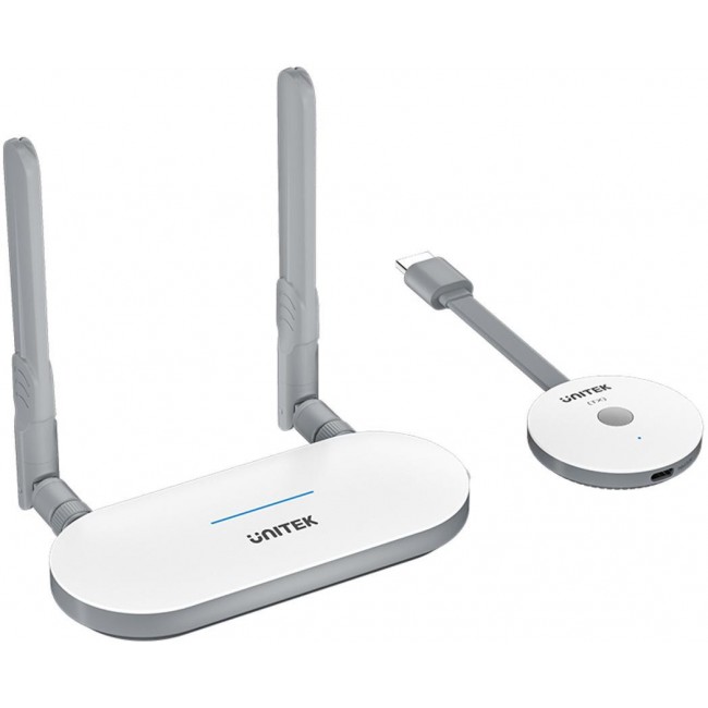 Uni wireless HDMI transmitter and receiver white Uni wireless HDMI transmitter and receiver white