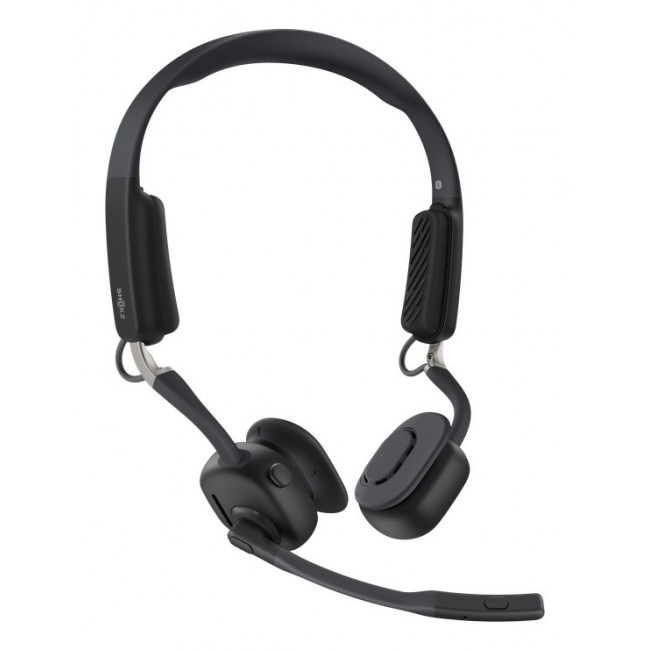SHOKZ OpenMeet UC Wireless Bluetooth Bone Conduction Videoconferencing Headset with USB-A adapter
