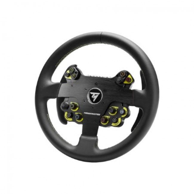 Thrustmaster Evo Racing 32R Leather Black, Yellow Steering wheel Analogue / Digital PC, PlayStation 4, PlayStation 5, Xbox One, Xbox One S, Xbox One X, Xbox Series S, Xbox Series X