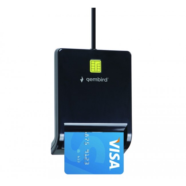 Gembird FD2-SCR USB smart card reader, black