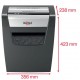 Rexel Momentum X410 paper shredder Particle-cut shredding Black, Grey