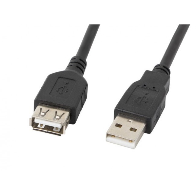 Lanberg CA-USBE-10CC-0007-BK USB cable USB 2.0 0.7 m USB A Black