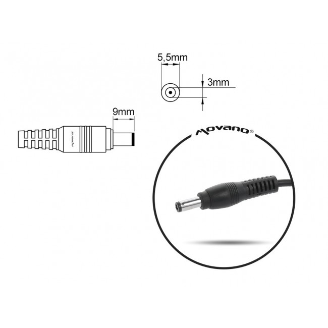 notebook charger mitsu 19v 3.16a (5.5x3.0 pin) - samsung 60W