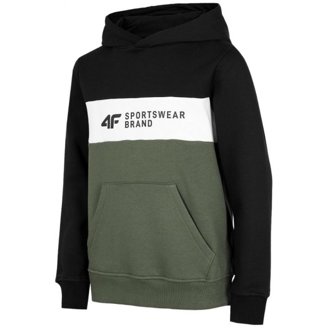 Boys' sweatshirt 4F sea green HJZ22 JBLM003 46S 128cm Boys' sweatshirt 4F sea green HJZ22 JBLM003 46S 128cm