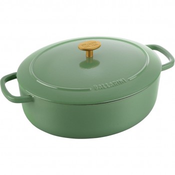 BALLARINI BELLAMONTE Cast iron pot oval 4.5 ltr, green