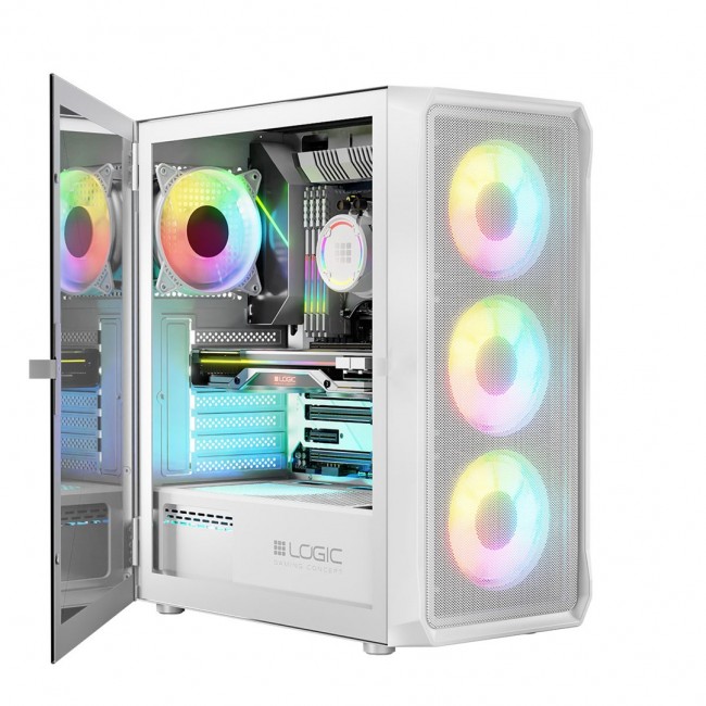 Logic PORTOS ARGB MINIDI USB 3.0 Case White Logic PORTOS ARGB MINIDI USB 3.0 Case White
