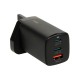 iBOX C-65 Black, GaN 65W universal charger UK plug iBOX C-65 Black, GaN 65W universal charger UK plug