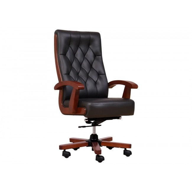 CONSUL leather armchair black CONSUL leather armchair black