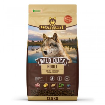 WOLFSBLUT Wild Duck Duck with potatoes - dry dog food - 12,5kg