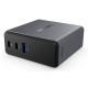 Lenovo X9 Charging GaN Dock Wired USB 3.2 Gen 2 (3.1 Gen 2) Type-C Grey