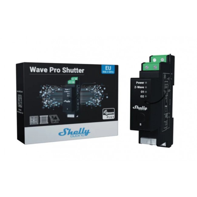 Shelly Wave Pro Shutter blind/shutter accessory Shutter control Black Shelly Wave Pro Shutter blind/shutter accessory Shutter control Black