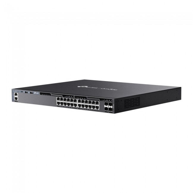 TP-Link Omada 24-Port Gigabit Stackable L3 Managed Switch with 4 10G Slots TP-Link Omada 24-Port Gigabit Stackable L3 Managed Switch with 4 10G Slots
