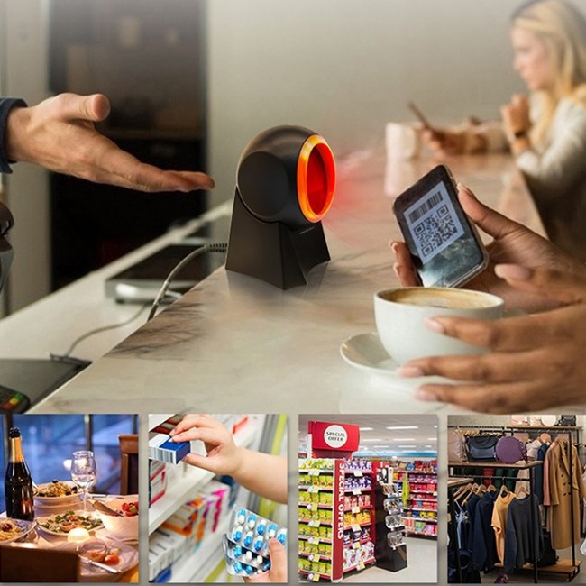 Qoltec 50857 Wired desktop barcode scanner 1D | 2D Qoltec 50857 Wired desktop barcode scanner 1D | 2D