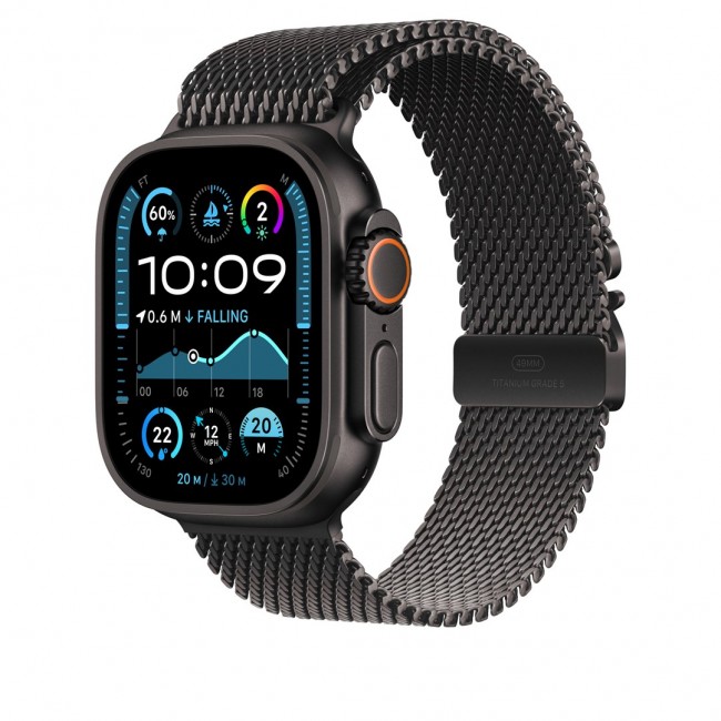 Apple 49mm Black Titanium Milanese Loop - Small Apple 49mm Black Titanium Milanese Loop - Small