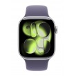 Apple Watch Series 11 GPS 46mm Silver Aluminium Case with Purple Fog Sport Band - S/M