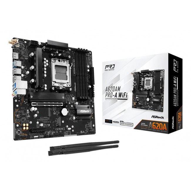 Asrock A620AM PRO-A WIFI AMD A620 Socket AM5 micro ATX