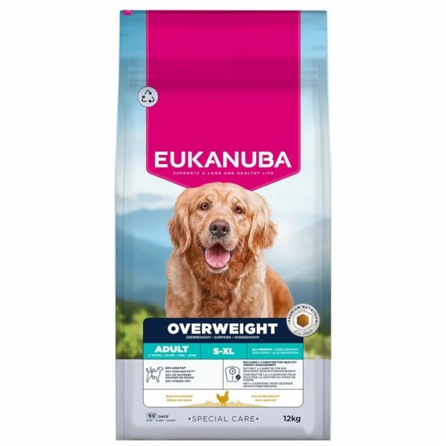 EUKANUBA Special Care Overweight Adult All Breed dry dog food 12kg EUKANUBA Special Care Overweight Adult All Breed dry dog food 12kg