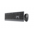 Gembird KBS-WPS-02 Dual-mode slim wireless desktop set, 2.4G+BT, US layout