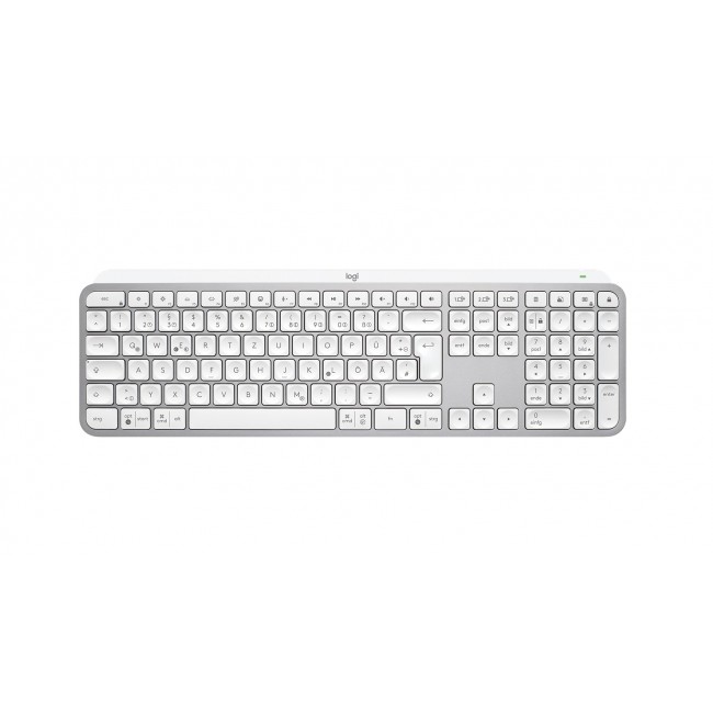 Logitech MX Keys S keyboard Universal RF Wireless + Bluetooth QWERTZ German Aluminium, White Logitech MX Keys S keyboard Universal RF Wireless + Bluetooth QWERTZ German Aluminium, White