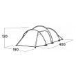 Easy Camp Hemsedal 3 Green Tunnel tent Easy Camp Hemsedal 3 Green Tunnel tent
