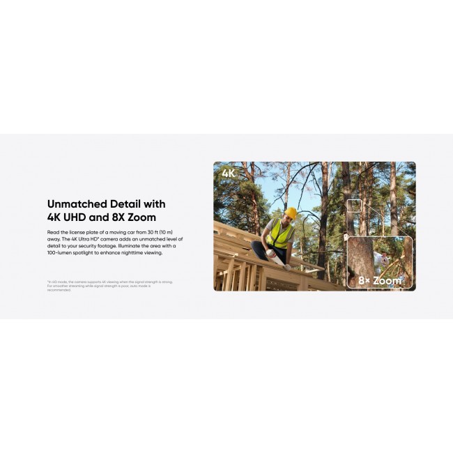 Anker Eufy 4G LTE S330 Outdoor Camera With Solar Panel T86p2321 white Anker Eufy 4G LTE S330 Outdoor Camera With Solar Panel T86p2321 white