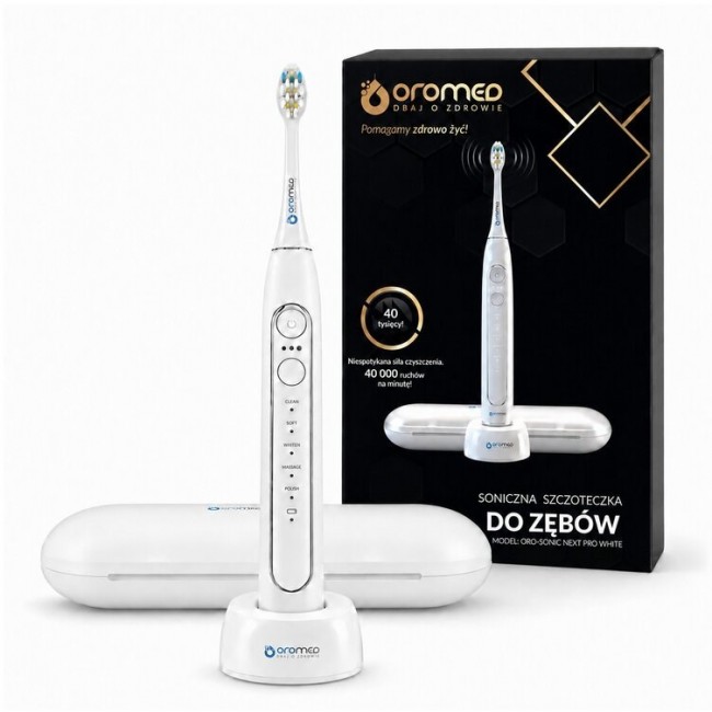 Sonic toothbrush ORO SONIC NEXT PRO WHITE OROMED